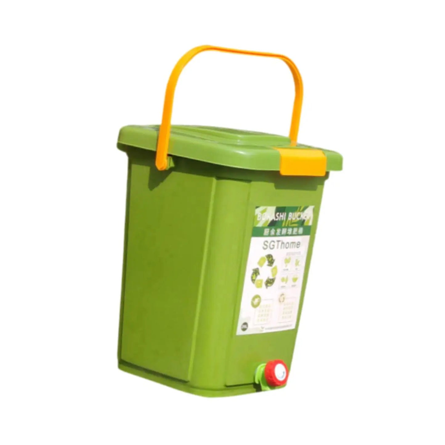 Countertop Compost Bin Practical Portable Fermentation Barrel Recycle Large Capacity for Balcony Farm Orchard Indoor Kitchen