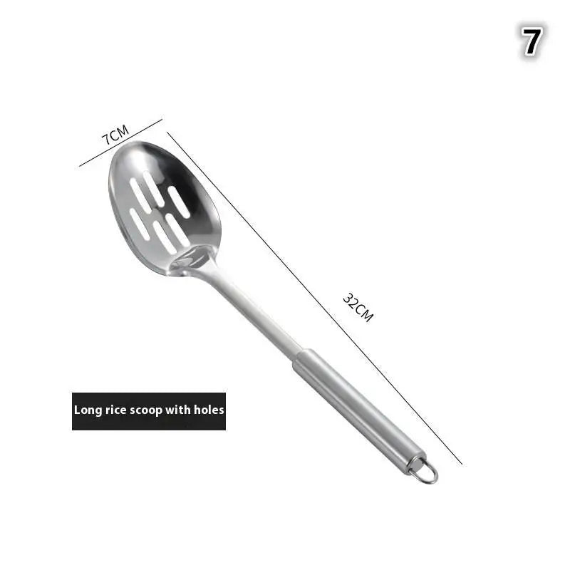 Kitchen Cookware Cooking Utensils Stainless Steel Shovel Soup Spoon Turner Utensils Dinnerware Cooking Tool Kitchen Gadgets