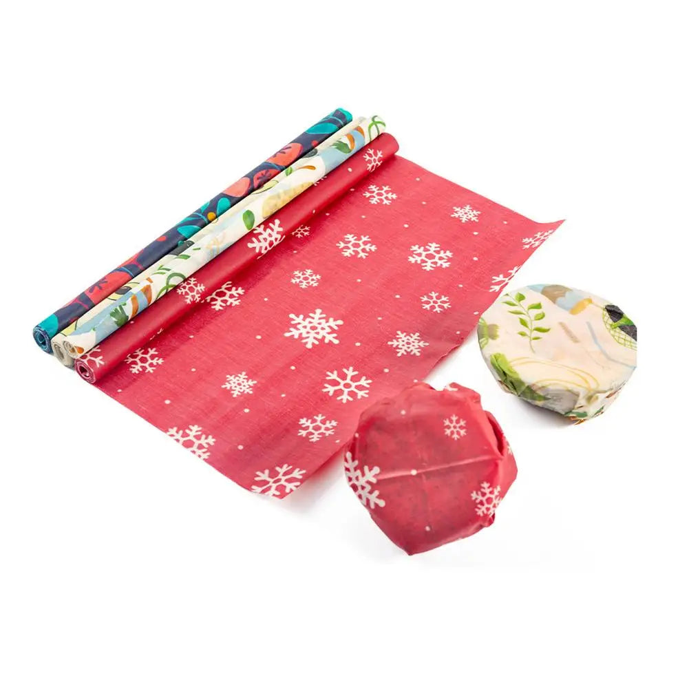 New Beeswax Wrap Eco Friendly Kitchen Wrap Replacement Organic Natural Bees Wax Reusable Mixed Pattern Beeswax Food Wraps