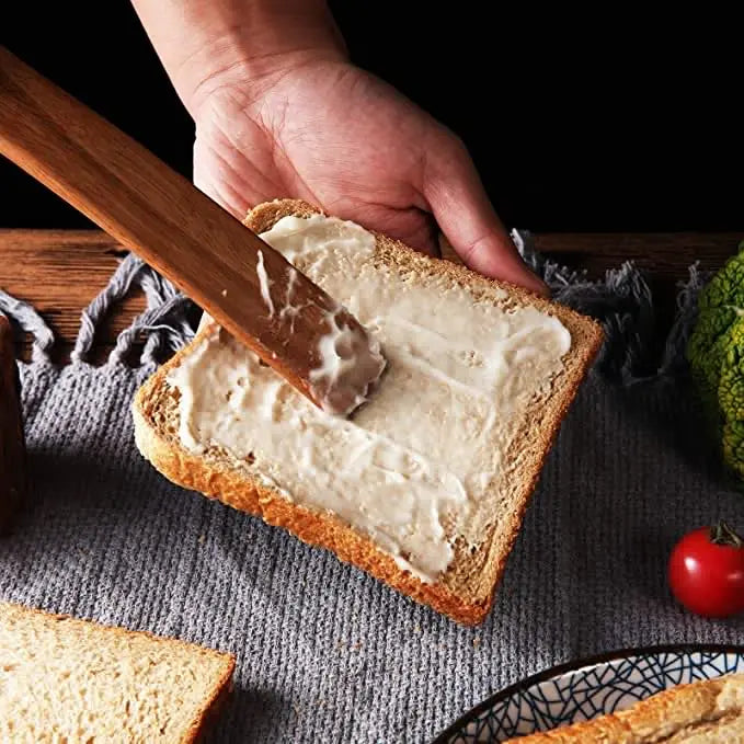 1-9pcs/set Teak natural wood tableware spoon colander spoon special nano soup skimmer cooking spoon wooden kitchen tool kit