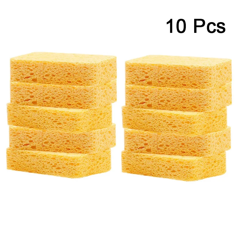 2/5/10 PcsWood Pulp Melamine Sponge Eraser For Washing Dishes Double-side Multi-purpose Scouring Pad Useful Things For Kitchen