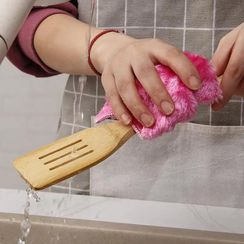 Wooden Cooking Utensil Set Bamboo Kitchen Spatula Spoons Tools Long Handle Honey Coffee Milk Teaspoon Spice Condiment Scoops