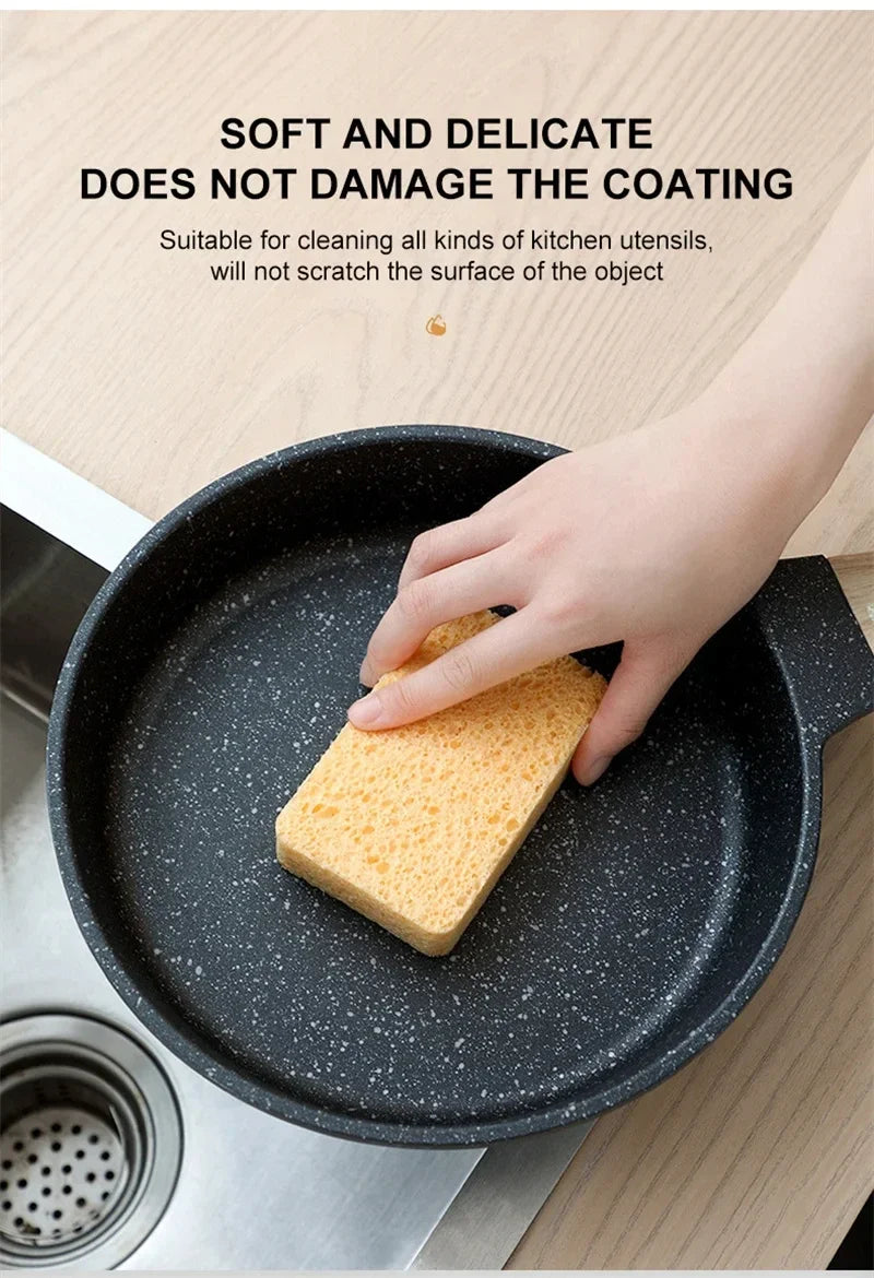 2/5/10 PcsWood Pulp Melamine Sponge Eraser For Washing Dishes Double-side Multi-purpose Scouring Pad Useful Things For Kitchen