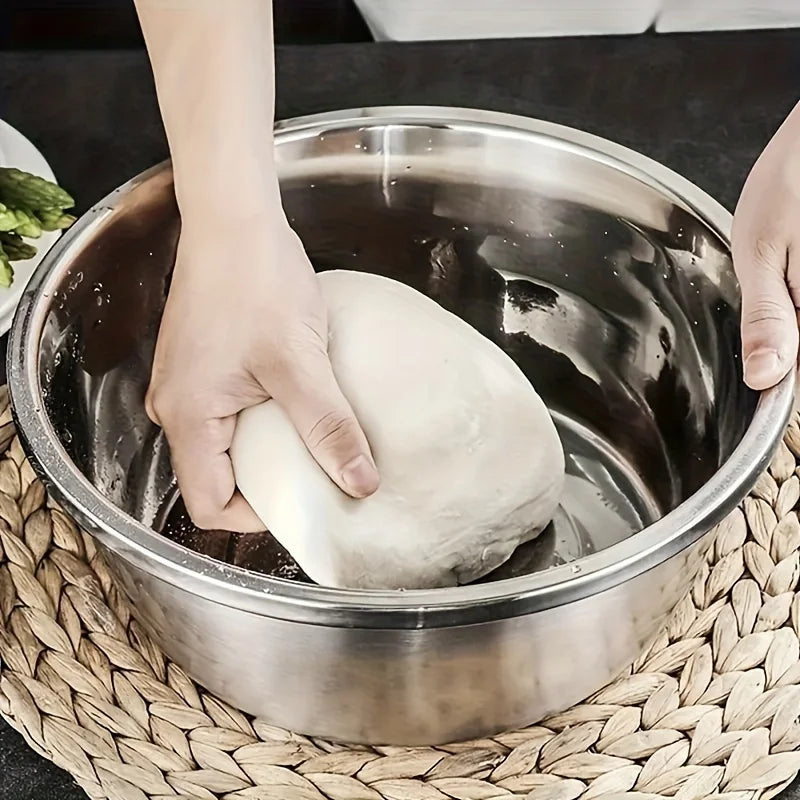 Stainless Steel Kitchen Set with Integrated Grinder, Multi-Filter and Mixing Bowl - for Cleaning and Slicing ,Vegetables, Cheese