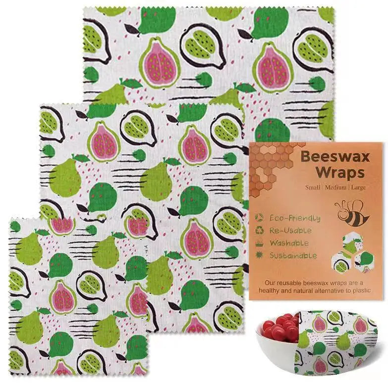 Reusable Beeswax Wrap Eco-Friendly Beeswax Food Wraps Zero Waste Bread Sandwich Food Wrap Organic Plastic-Free Food Storage
