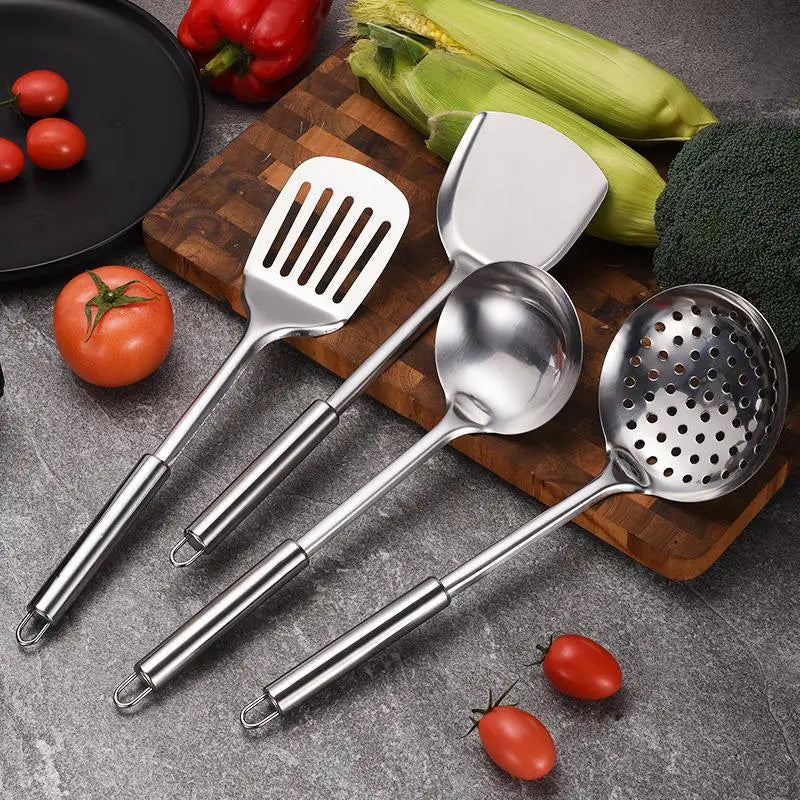 Kitchen Cookware Cooking Utensils Stainless Steel Shovel Soup Spoon Turner Utensils Dinnerware Cooking Tool Kitchen Gadgets