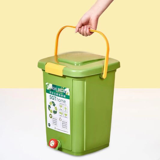 Countertop Compost Bin Practical Portable Fermentation Barrel Recycle Large Capacity for Balcony Farm Orchard Indoor Kitchen