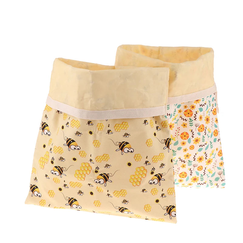 Beeswax Linen Bread Bag For Homemade Bread Eco Friendly Food Storage Bags Reusable Bread Bags