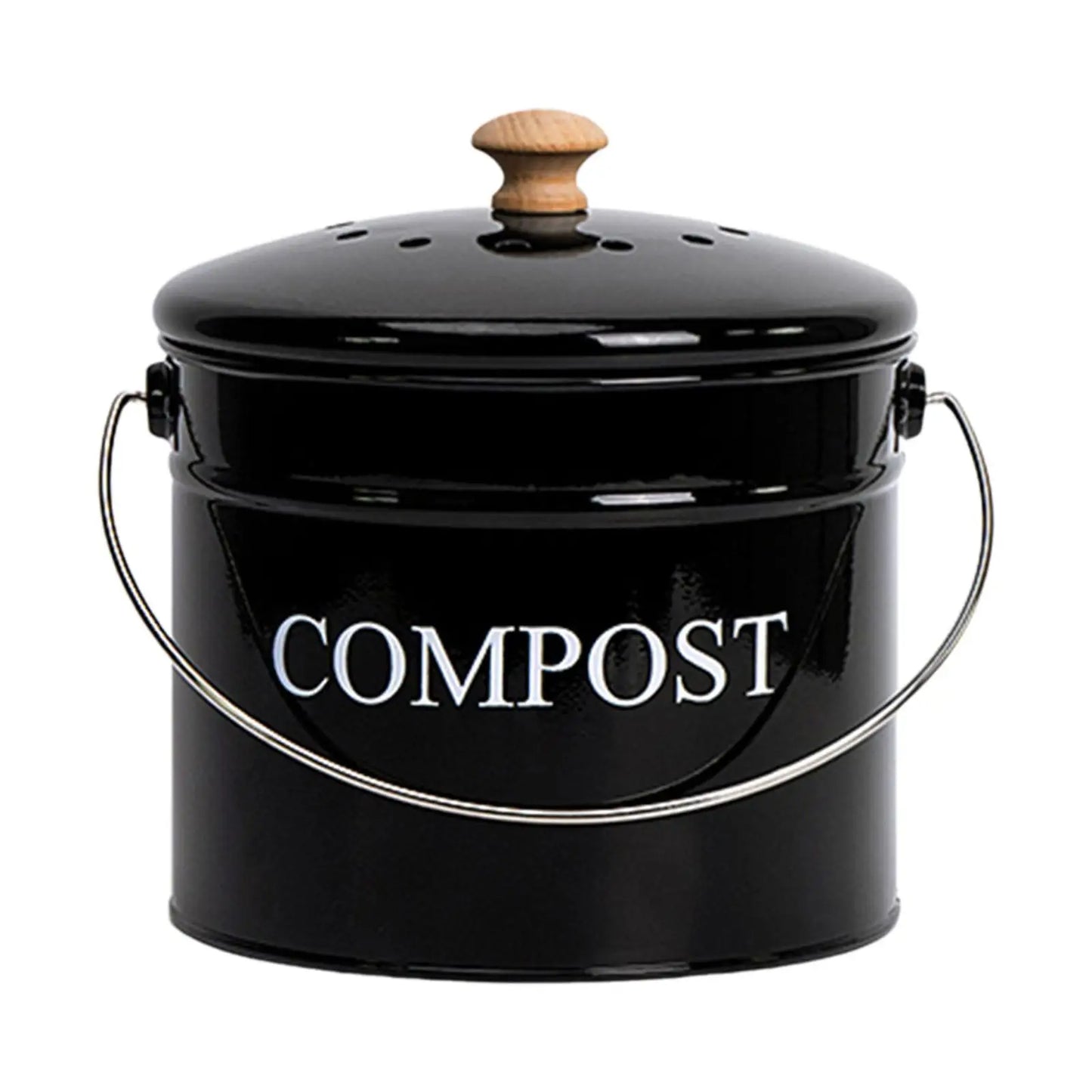 1L Kitchen Compost Bin Countertop with Lid Compost Bucket Coal Filter Compost Pail Food Waste for Food Scraps Food Composter Bin
