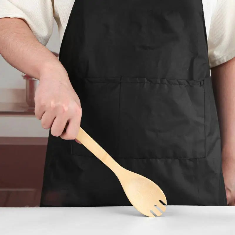 Wooden Cooking Utensil Set Bamboo Kitchen Spatula Spoons Tools Long Handle Honey Coffee Milk Teaspoon Spice Condiment Scoops