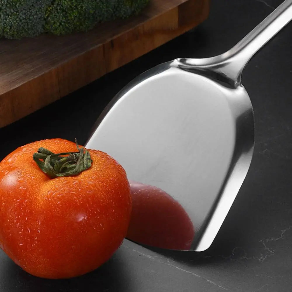 9Pcs Stainless Steel Kitchen Cooking Utensils Set Long Handle Durable Cooking Spatula Set Rust-proof Shovel Set Restaurant