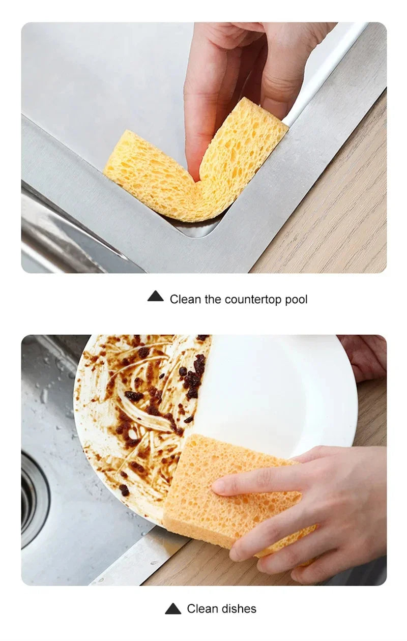 2/5/10 PcsWood Pulp Melamine Sponge Eraser For Washing Dishes Double-side Multi-purpose Scouring Pad Useful Things For Kitchen