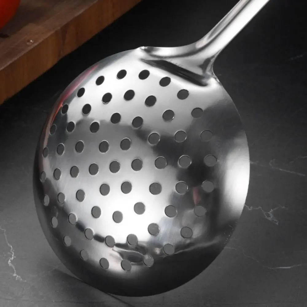 9Pcs Stainless Steel Kitchen Cooking Utensils Set Long Handle Durable Cooking Spatula Set Rust-proof Shovel Set Restaurant