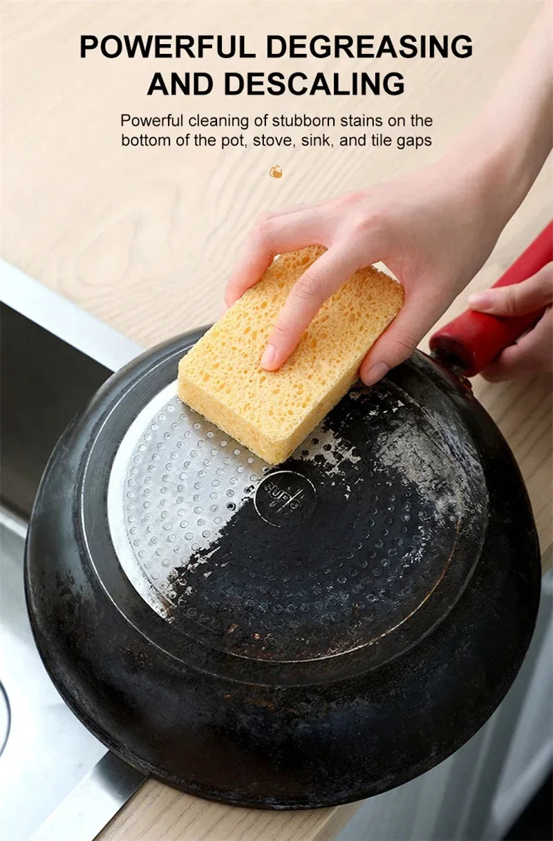 2/5/10 PcsWood Pulp Melamine Sponge Eraser For Washing Dishes Double-side Multi-purpose Scouring Pad Useful Things For Kitchen