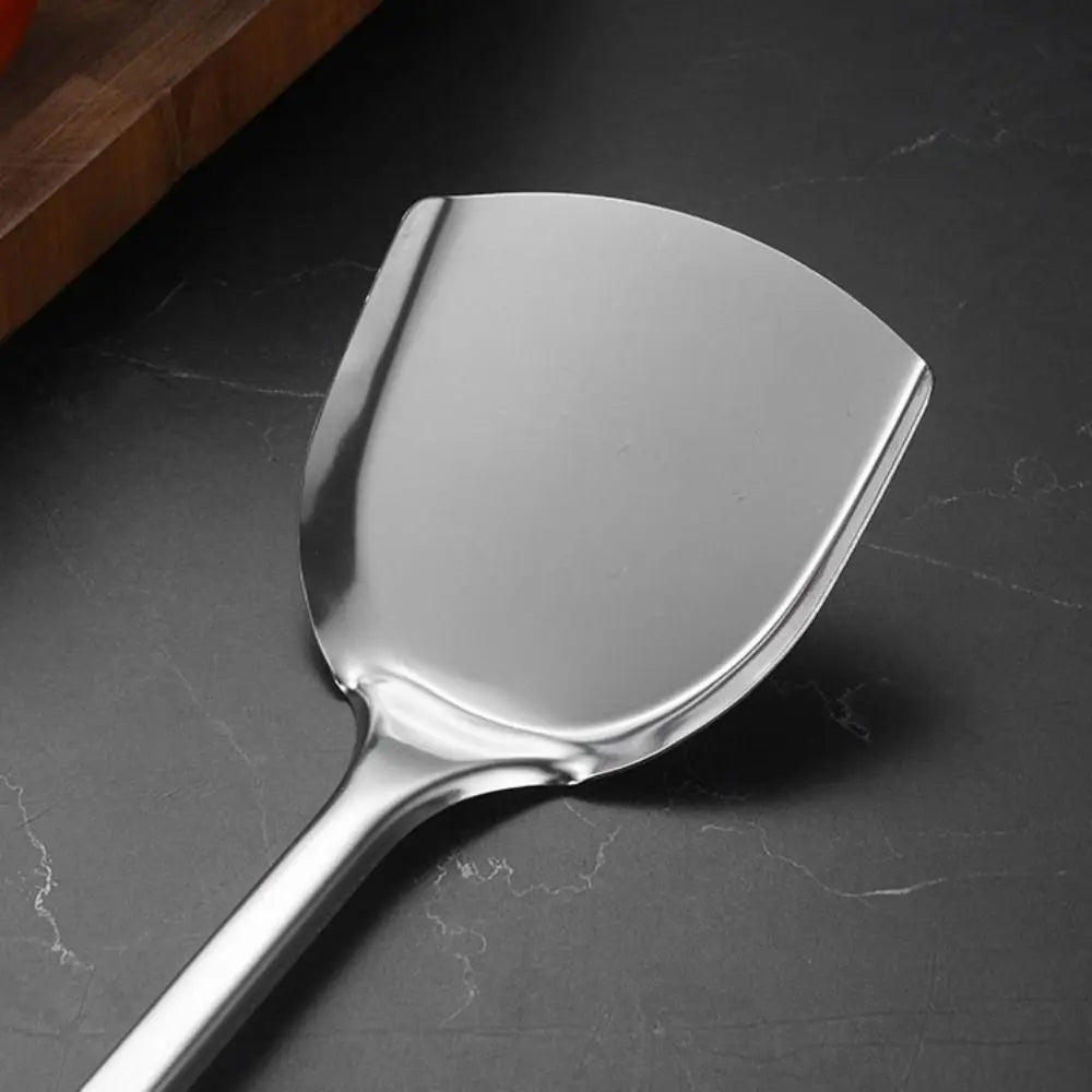 9Pcs Stainless Steel Kitchen Cooking Utensils Set Long Handle Durable Cooking Spatula Set Rust-proof Shovel Set Restaurant