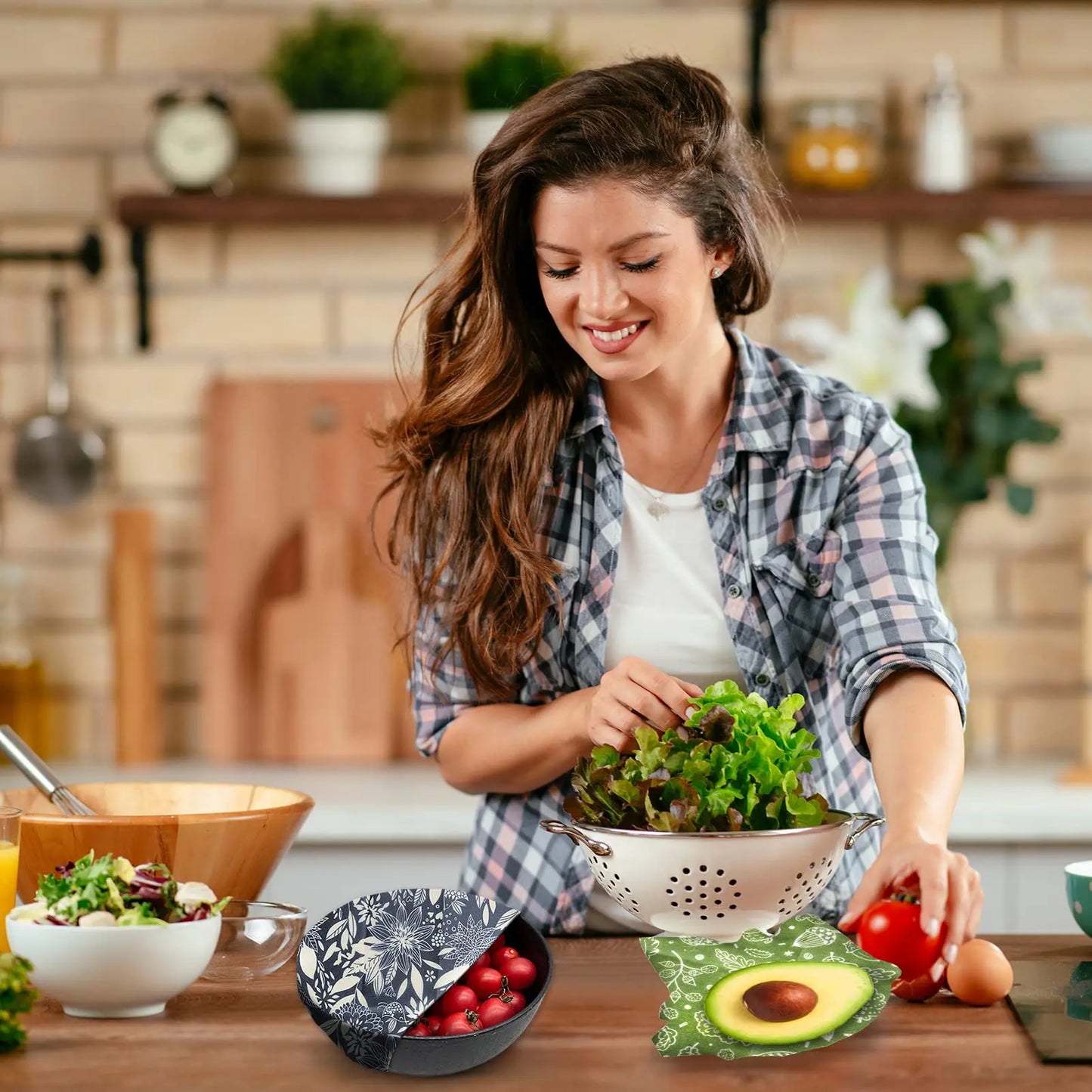 Reusable Beeswax Wrap Eco-Friendly Beeswax Food Wraps Zero Waste Bread Sandwich Food Wrap Organic Plastic-Free Food Storage