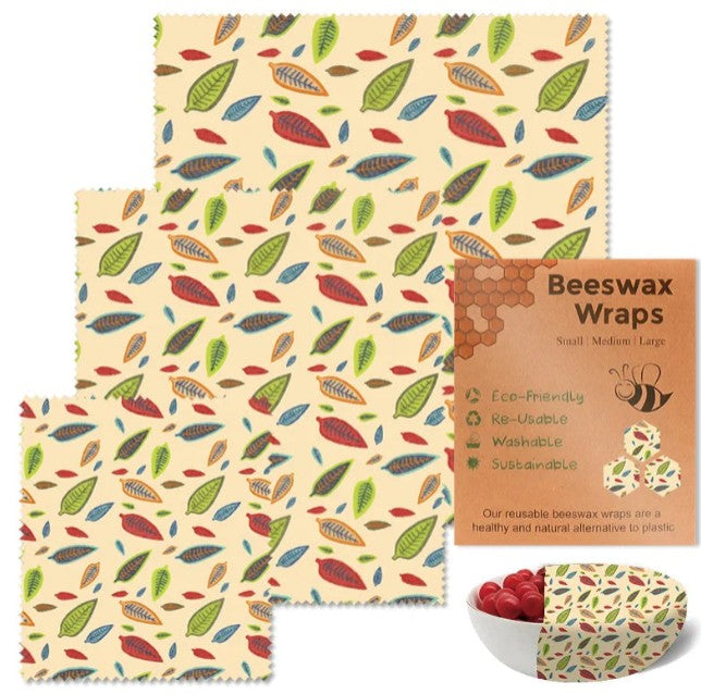 Zero-Waste Kitchen Bundle (Measuring Cups + Beeswax Foodwrap Set + Wood Pulp Sponge)