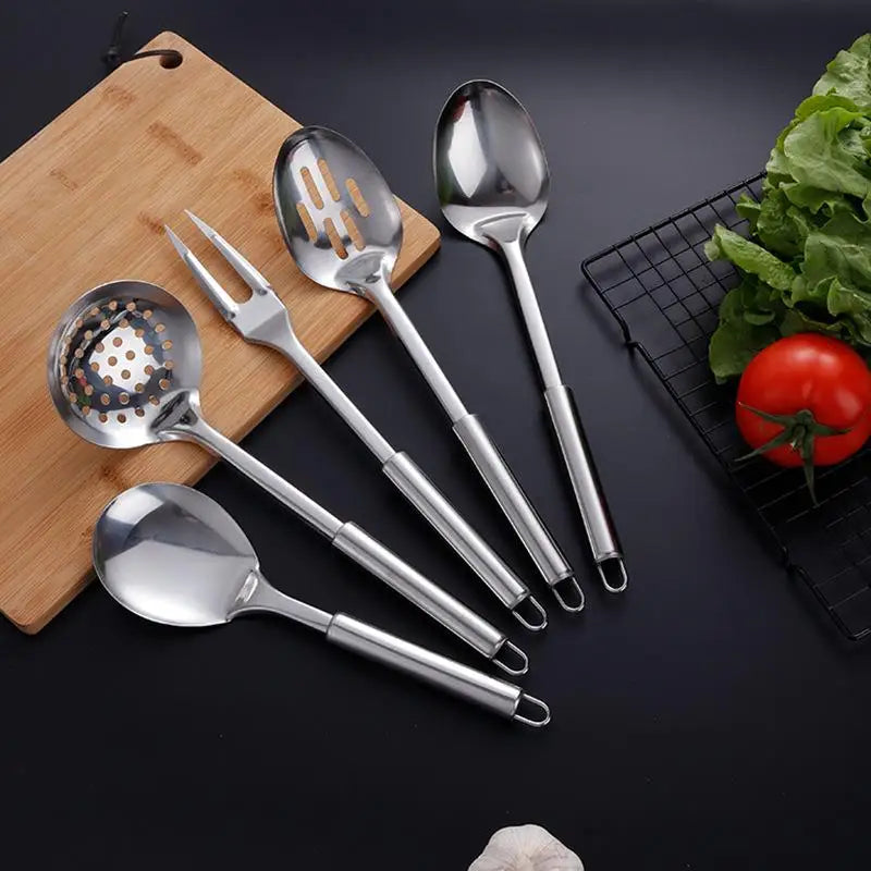 Kitchen Cookware Cooking Utensils Stainless Steel Shovel Soup Spoon Turner Utensils Dinnerware Cooking Tool Kitchen Gadgets