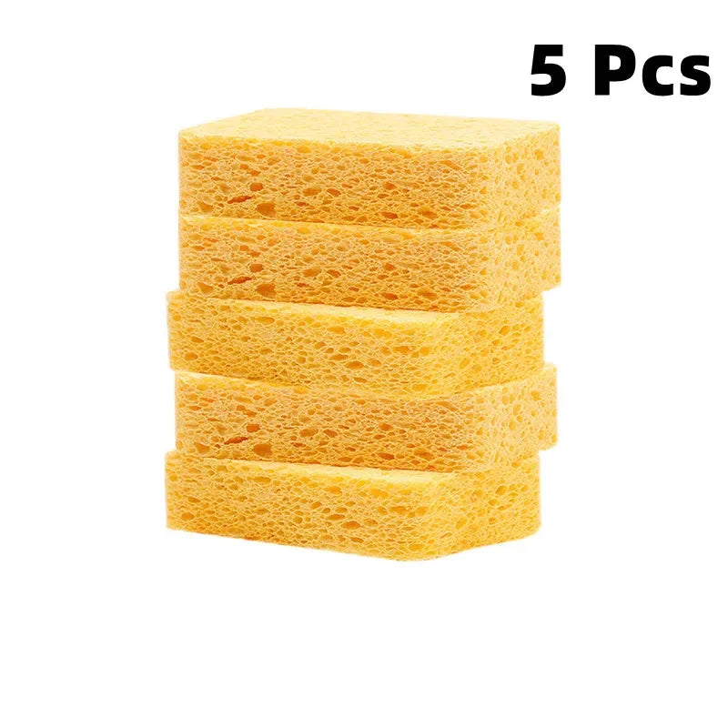 2/5/10 PcsWood Pulp Melamine Sponge Eraser For Washing Dishes Double-side Multi-purpose Scouring Pad Useful Things For Kitchen