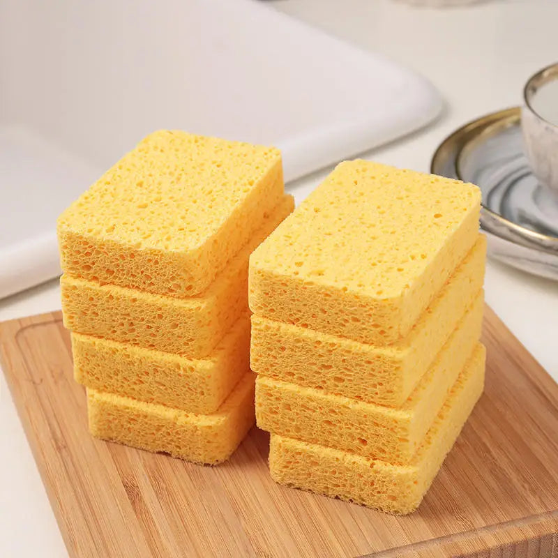 2/5/10 PcsWood Pulp Melamine Sponge Eraser For Washing Dishes Double-side Multi-purpose Scouring Pad Useful Things For Kitchen