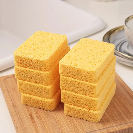 2/5/10 PcsWood Pulp Melamine Sponge Eraser For Washing Dishes Double-side Multi-purpose Scouring Pad Useful Things For Kitchen