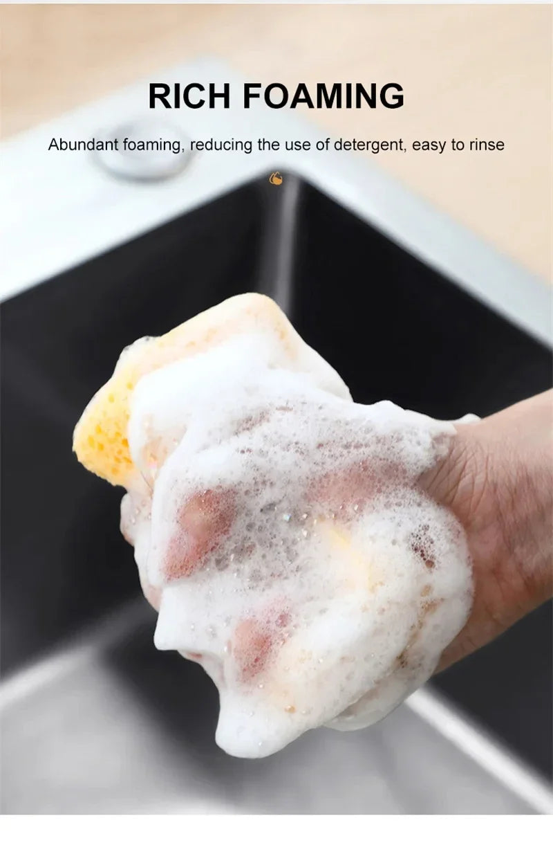 2/5/10 PcsWood Pulp Melamine Sponge Eraser For Washing Dishes Double-side Multi-purpose Scouring Pad Useful Things For Kitchen